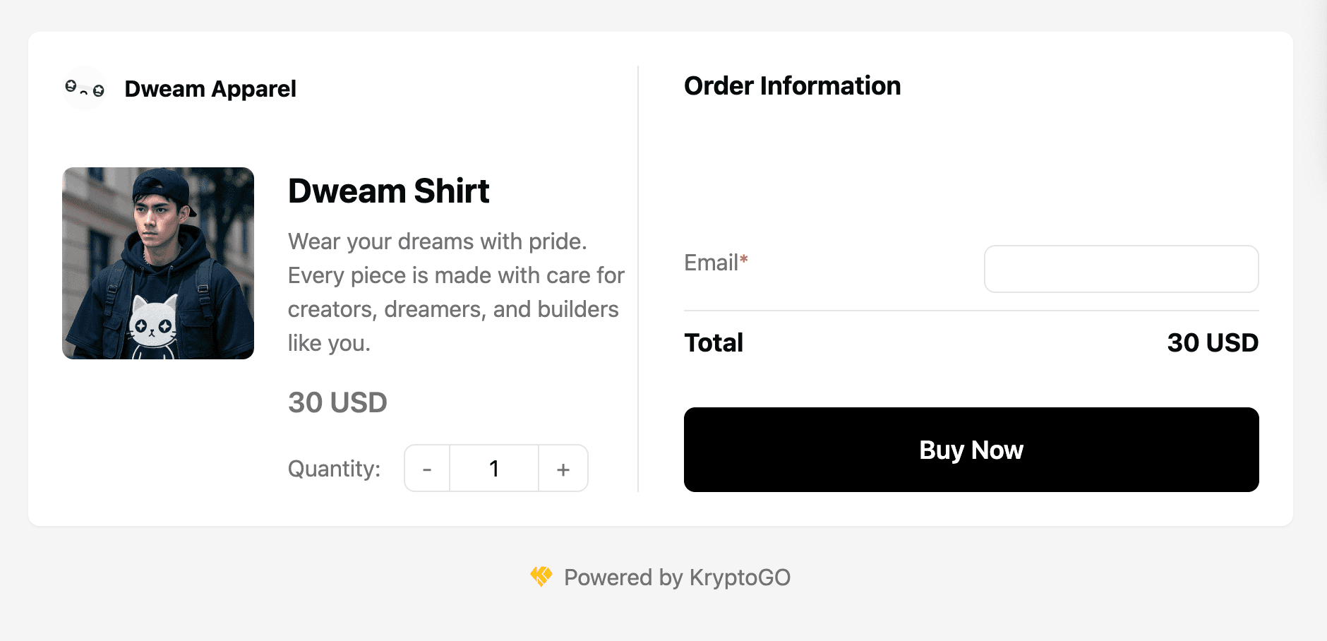 Product page